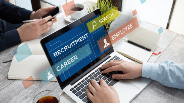 AI recruiting tool being used by HR employee
